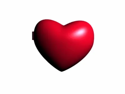 opening heart locket, one the one side it has the markdown logo and on the other it has the text "markdown my beloved"